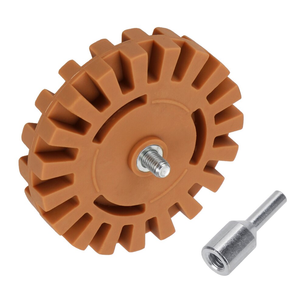 Polerhjul dekalborttagare 1/4 " skaft gummi radergummi whee för bil lim klistermärken och dekaler auto reparation lackverktyg