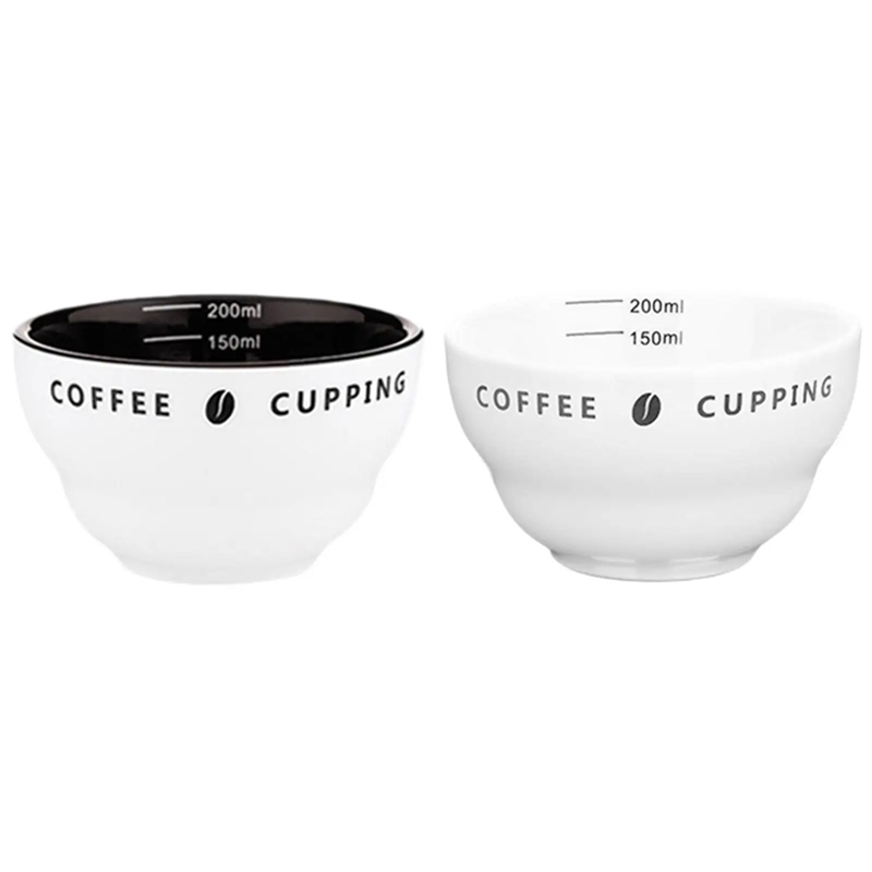 Taza de café A19F, taza medidora de 200Ml apilable con escala, tazón de degustación de café, taza medidora de café