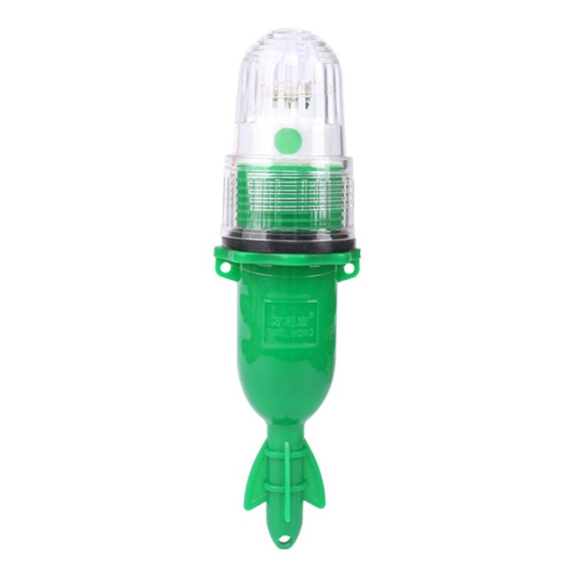 LED Underwater Fishing Light Portable Automatic Light-operated Waterproof Monochromatic Flashing Lamp Lures Fish Light: GN