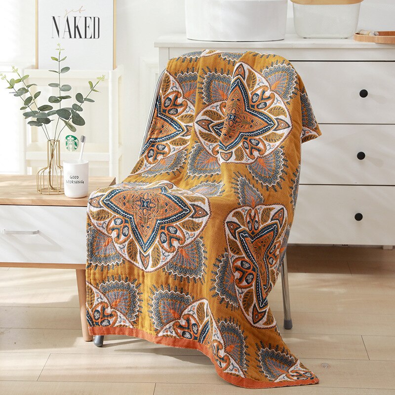 Cusack 23 style kwiatowe w stylu boho Cartoon miękka przędza bawełniana ręcznik kąpielowy dla dzieci dorosłych mężczyzn kobiet 80x160 cm dobrej jakości: 18