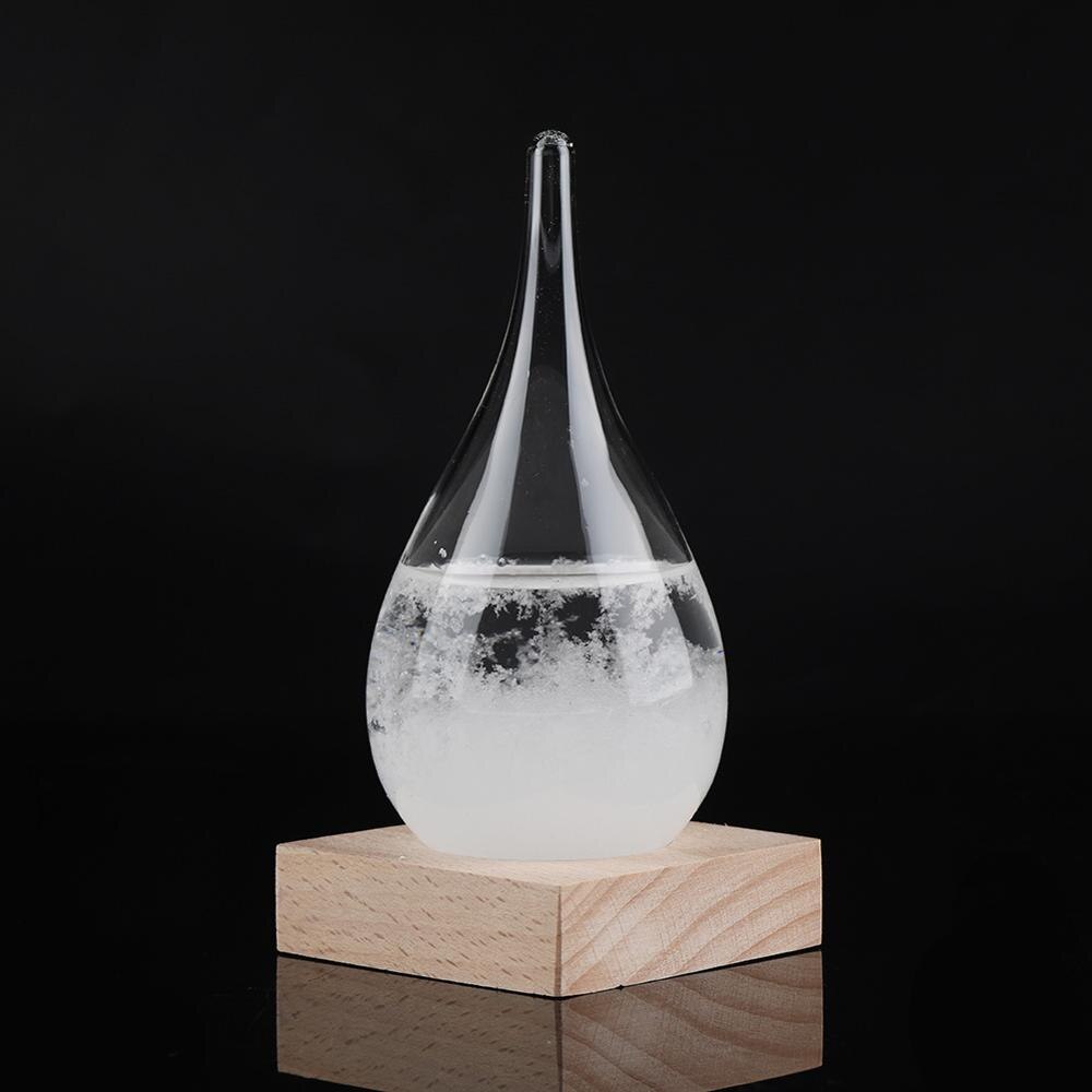 Christmas Barometer Droplet Storm Glass -Shaped Storm Glass Bottle Desktop Weather Station Weather Predictor Decor