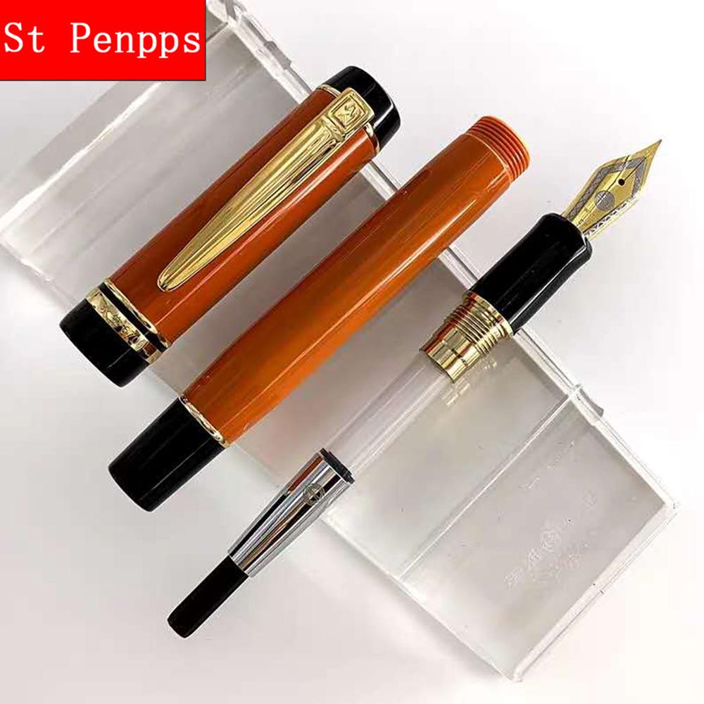 HERO Wing Sung 670 pluma estilográfica de resina tinta pluma convertidor relleno EF/F/M Nib opcional papelería oficina escuela suministros escritura
