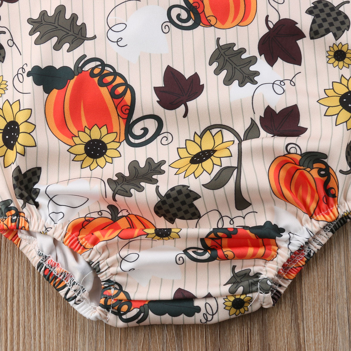 Body une pièce imprimé citrouille pour bébé garçon, tenue d'été à la pour Halloween