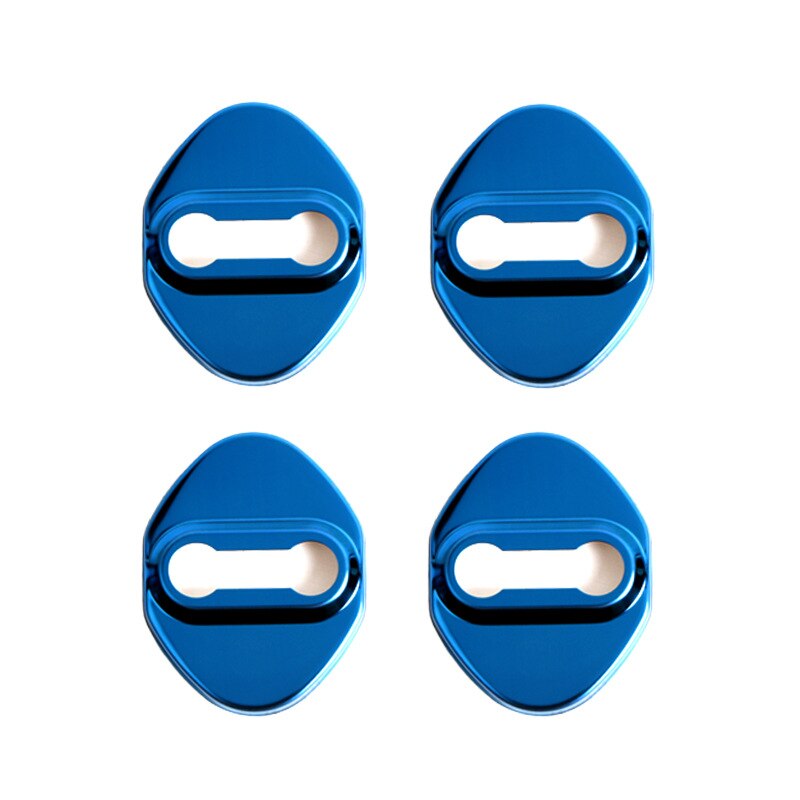 Door Lock Protective Cover For Toyota Honda door lock caps stainless steel lock cover car styling sticker 4PCS: Bluehonda