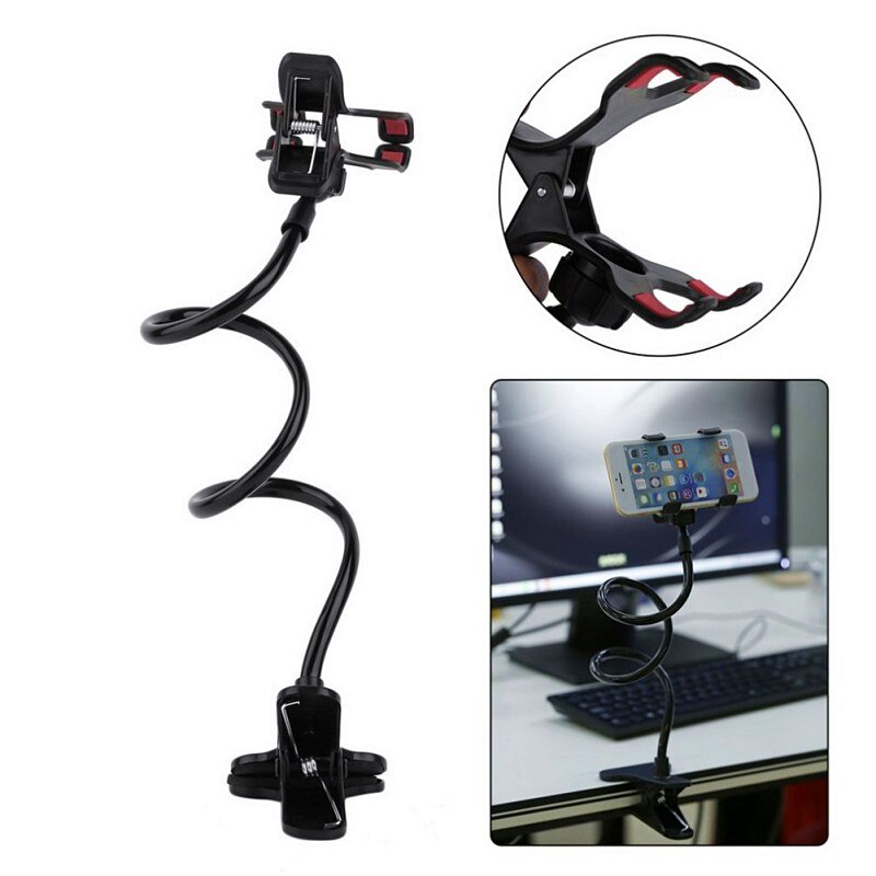 360 Drehung praktisch Halfter Stehen Hände Freie flexibel Clip Bett Schreibtisch Tisch Clip Halterung für Telefon Universal- Halterung