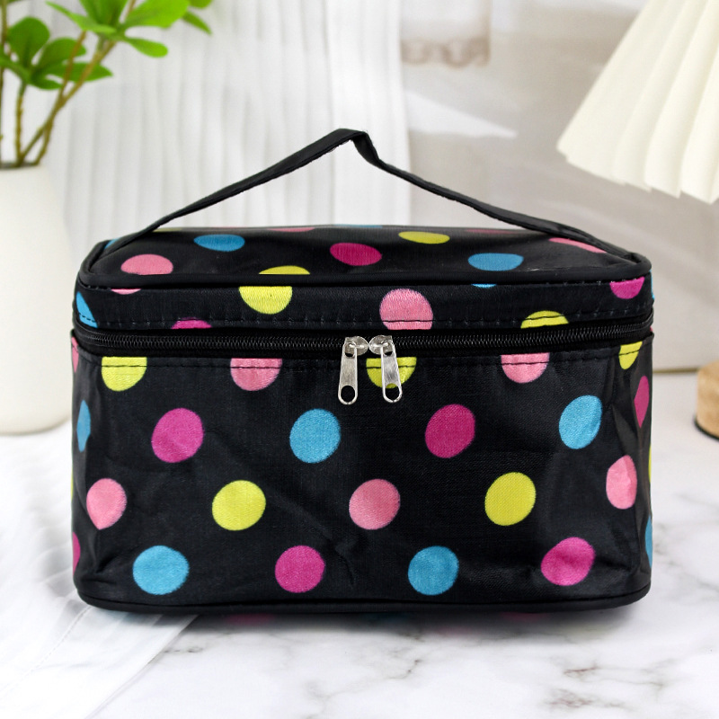 Makeup Bag Portable Large Capacity Organizer Storage Box Advanced CarryOn Waterproof Wash Cute Sweet Handbag Simple Toiletry Bag: Pink