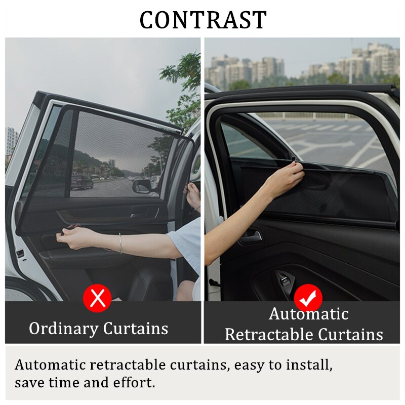 Voor Kia Niro Automatische Intrekbare Gordijnen Auto Zonnescherm Auto Gordijn Auto Window Zonnescherm Side Window Mesh zonneklep
