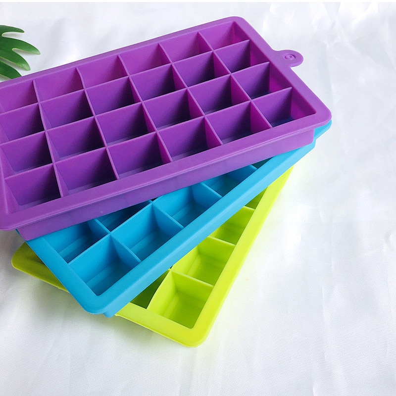 1pcs Honeycomb Ice Cube Tray 24 Cubes Silicone Ice Cube Maker Mold for Ice Cream Party Whiskey Cocktail Cold Drink