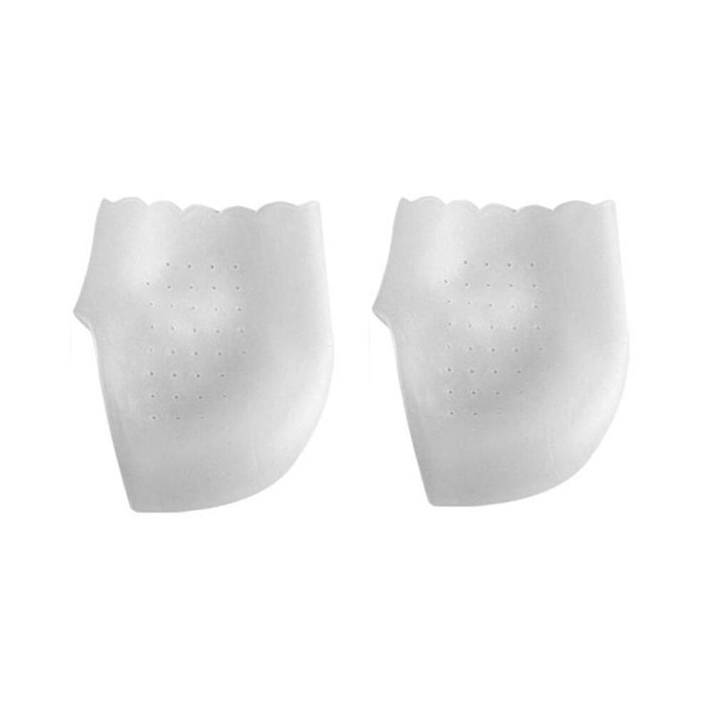 1 Pair Concealed Footbed Enhancers Height Increase Insoles Silicone Foot Lift Pads Dress In Socks Tool: Chocolate