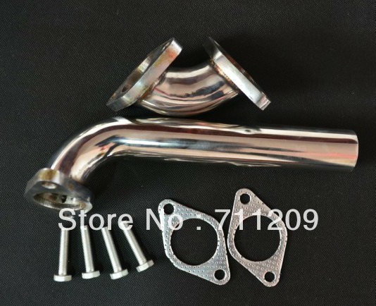Universal 35MM 38MM Turbo Wastegate Exhaust Dump Tube Pipe + Elbow Pipe Kit WG