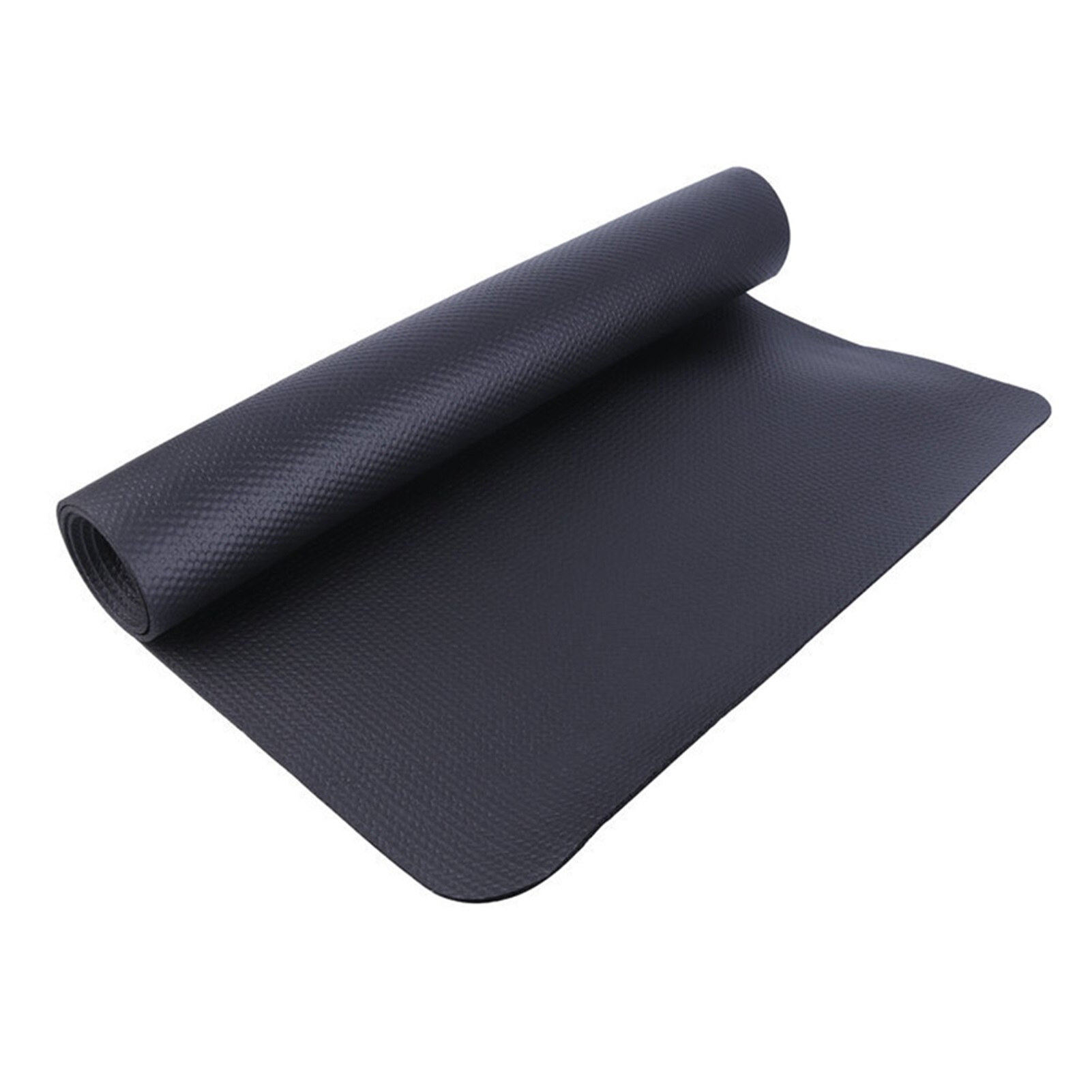 Nbr Oefening Mat Gym Fitness Apparatuur Voor Loopband Fiets Beschermen Vloer Yoga Mat Running Machine Schokbestendig Pad Zwart: 1 60x180 cm