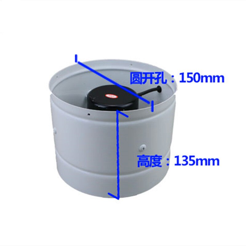 pipeline booster metal Exhaust Fan Kitchen bathroom Fan Exhaust Fan 150mm Pumping fan Pipe Extractor
