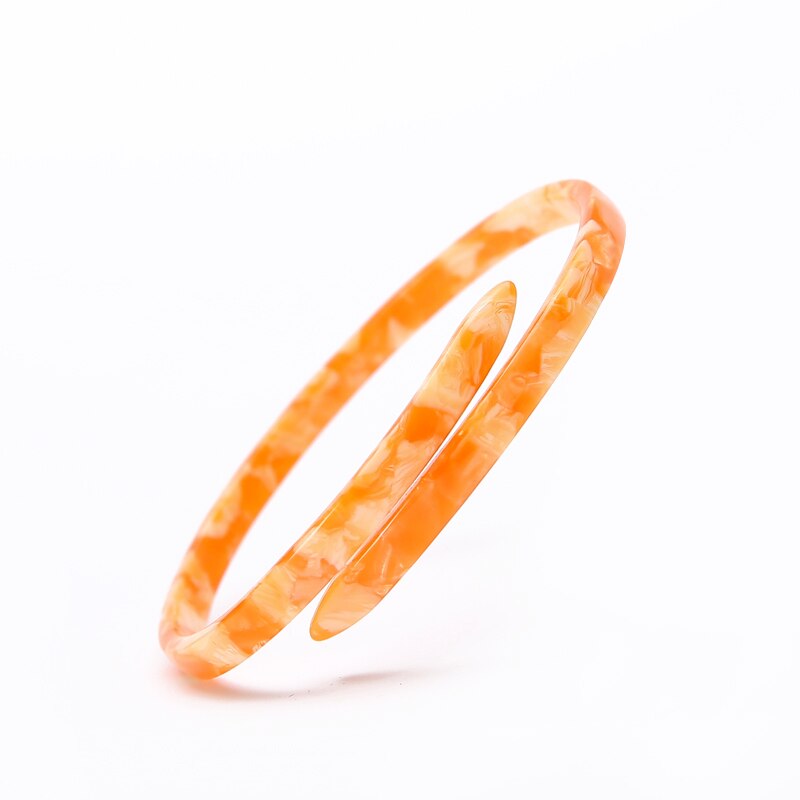 Acetate Tortoise Shell Vintage Acrylic Open Bangles Bracelets Leopard Print Women Cuff Charm Resin Jewelry Accessory: 010