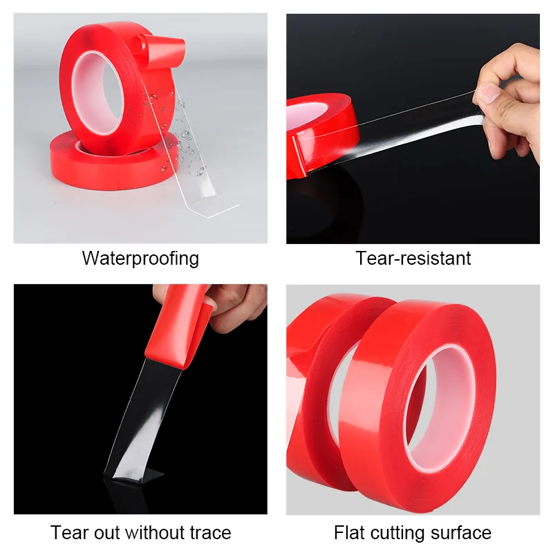 Nano Double-Sided Tape Mounting Tape, Removable Adhesive Foam Tape, Reusable Transparent Tape for Car Paste Items, Wall Decor