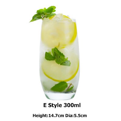 Blyfri krystall highball glass barware collins tumbler drikkeglass til vann, juice, øl og cocktail: G stil