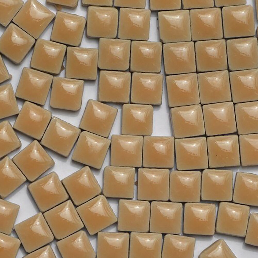 Azulejos de mosaico de vidrio Multicolor, azulejos cuadrados de cerámica, DIY, manualidades de pared, 100 Uds.