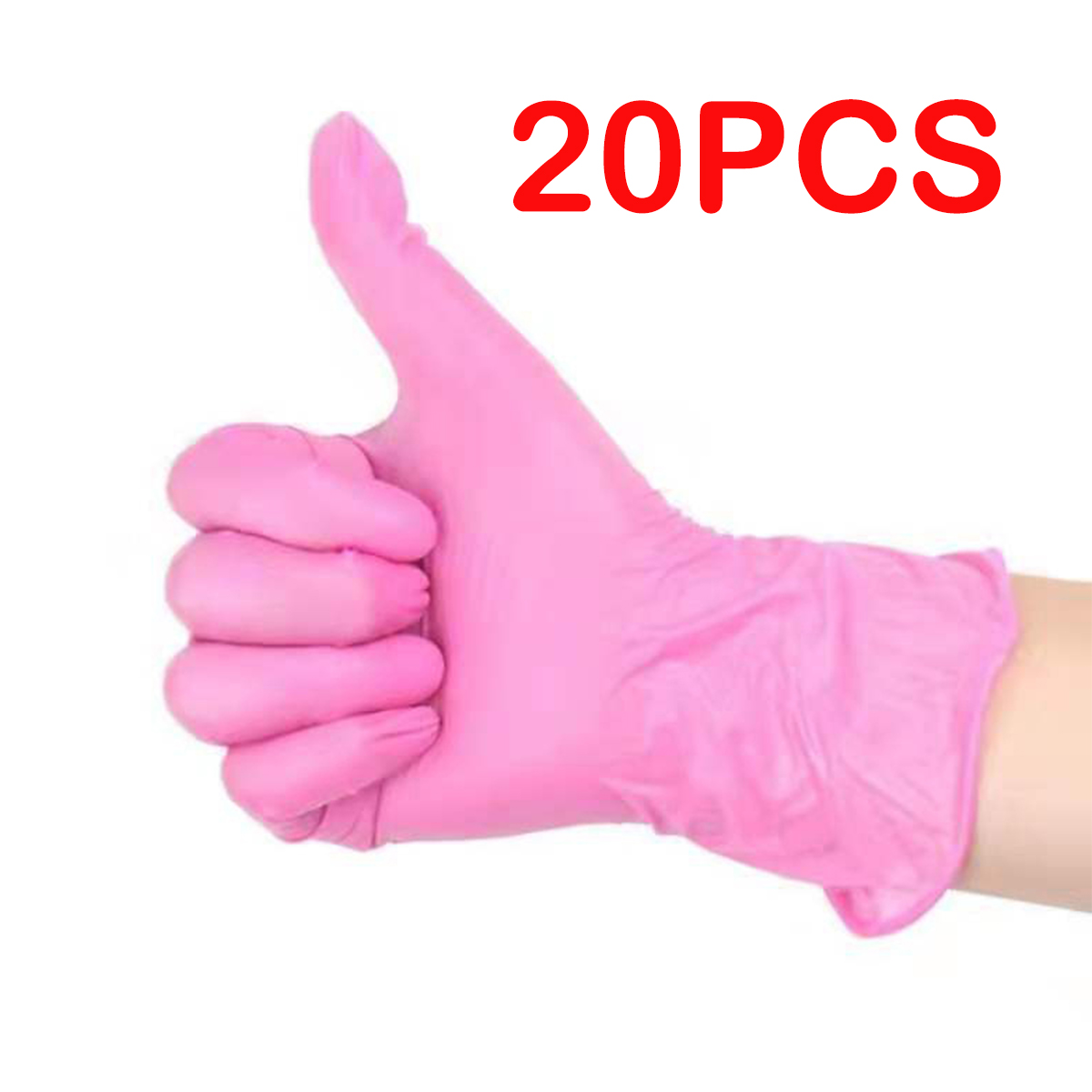20 pièces gants en Nitrile noir gants en Latex jetables cuisine outil de nettoyage ménager gants de nettoyage ménager de jardin noir bleu rose: M / Bleu
