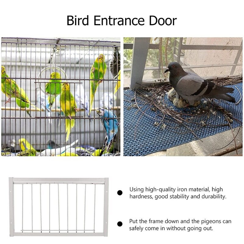 Pigeon Door Wire Bars Frame T-Trap Entrance Trapping Doors Loft Supplies for Show Pigeons Carrier Pigeons Race Pigeons Y5GB