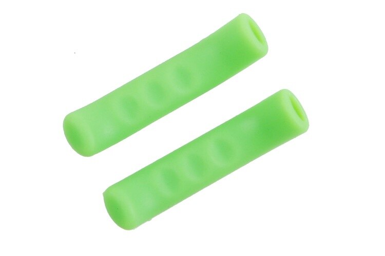 2PCS Bicycle Bike Brake Handle Cover Silicone Sleeve Bike Brake Lever Protector Covers Mountain Bike Brakes Accessories: green
