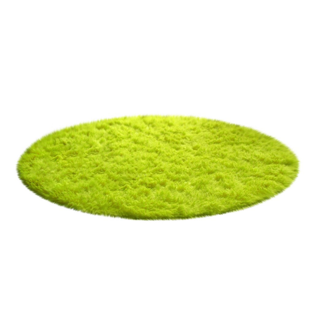 Computer Chair Upholstery Area Rug mats Fluffy Round Alfombra for Living Room Faux Fur Carpet Kids Bedroom Plush Shaggy: B