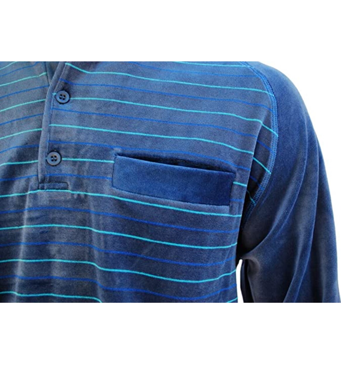 Pijama de hombre, invierno, 75% algodón, conjunto, , terciopelo, adulto, transpirable, confortable, fabricado en UE.
