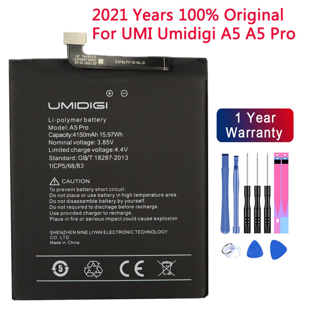 Original Battery For UMI Umidigi A1 PRO A3 S3 Pro Touch Power/Power 3 One max One Pro A5 pro A7 pro A9 Pro F2 Z/Z Pro Z2 Pro S2: A5 pro