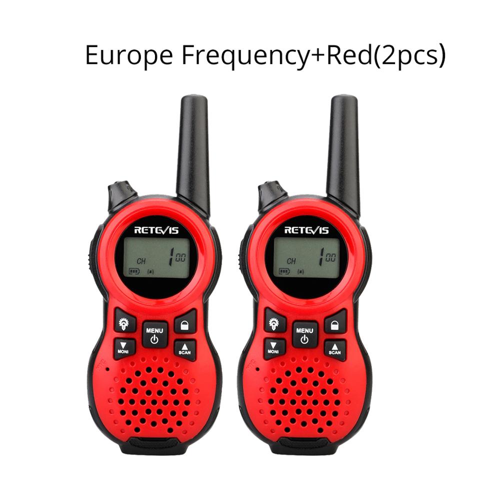 Retevis RT638/RT38 PMR 446 Two Way Radio 2pcs PMR VOX Torcia Elettrica di Ricarica USB Walkie Talkie Regalo Di Natale mini Walkie: Red Europe Frequency