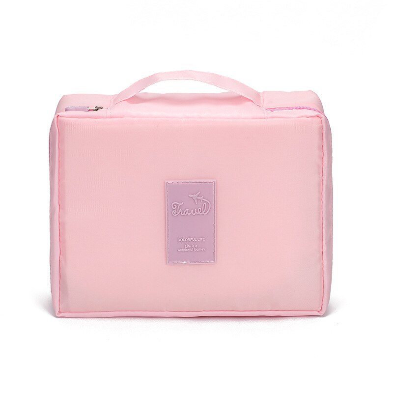 MARKROYAL wielofunkcyjna kosmetyczka podróżna dla kobiet o dużej pojemności myjnia organizator do torby wodoodporne kobiece torby kosmetyczne do przechowywania: Light Pink