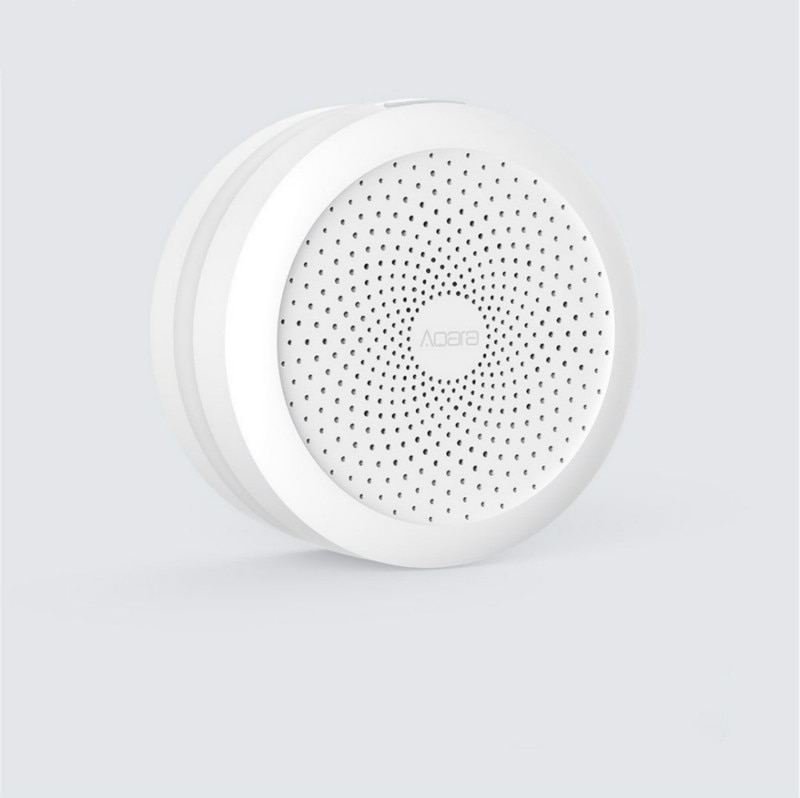 Original Xiaomi Aqara hub, una puerta de enlace con luces LED de noche RGB, funciona de manera inteligente con Apple Homekit y aqara aplicaciones inteligentes