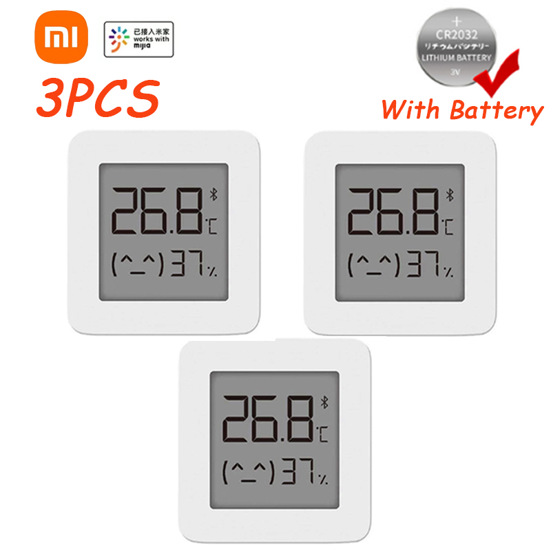 XIAOMI Mijia 3/2/1PCS Bluetooth Thermomètre 2 Sans Fil Électrique Intelligent Hygromètre Numérique Thermomètre avec Mijia APPLICATION: 3PCS