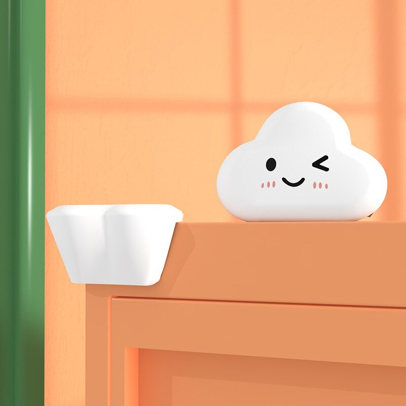 1Pc Cartoon Cloud Silicone Table Corner Protector Protection From Children Safety for Baby Child Furniture Covers Security: White