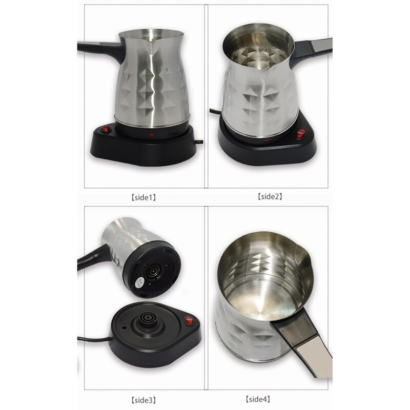 Electric Turkish Espresso Percolator Coffee Maker Pots EU Plug Kettle Home Office Tea Milk Coffee Making Machine Heating Pot