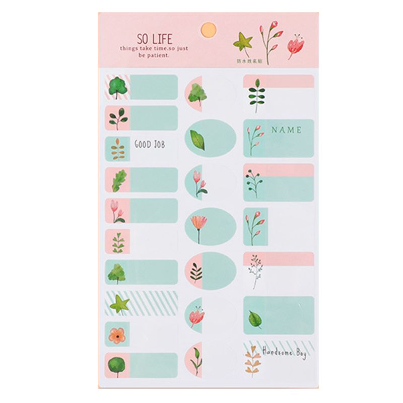 Waterdichte Mark Sticker Naam Sticker Classificatie Sticker Geschikt Voor Kinderen Familie Kleuterschool: B