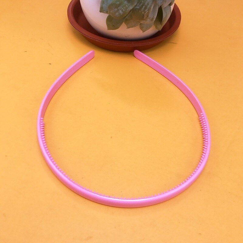 0,8 Cm Gewölbte Zahn Haar Bands 8mm Kunststoff Stirnband Kinder Haar Bands Weihnachten Kopf Schnalle Umwelt Freundliche Top Cuf: Pink