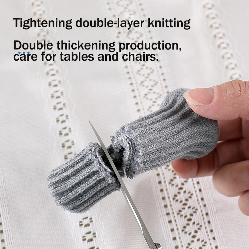 24 stuks meubelvoeten gebreide beschermers stoelpoten vloer antislipkussens tafelpoten sokken voor vloerbeschermers stoelkussens hoezen