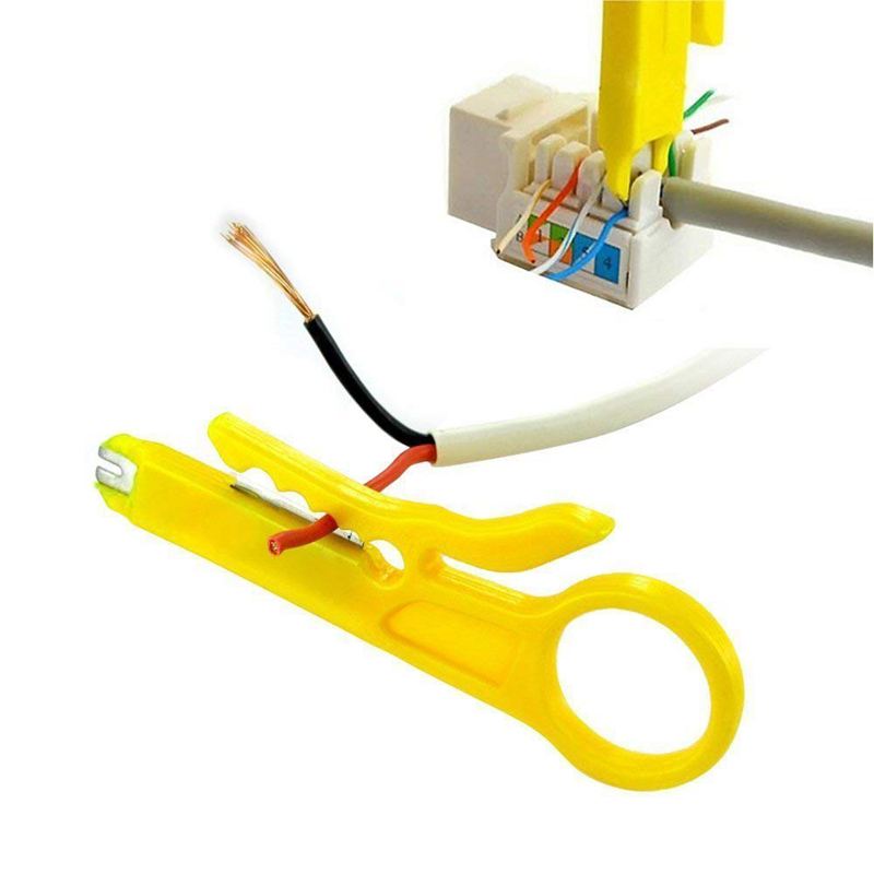 Netwerk ethernet lan kit 4 in 1 kabeltester + krimptang krimptang + draadstripper  +100x rj45 cat 5 cat 5e connector stekker netwerk