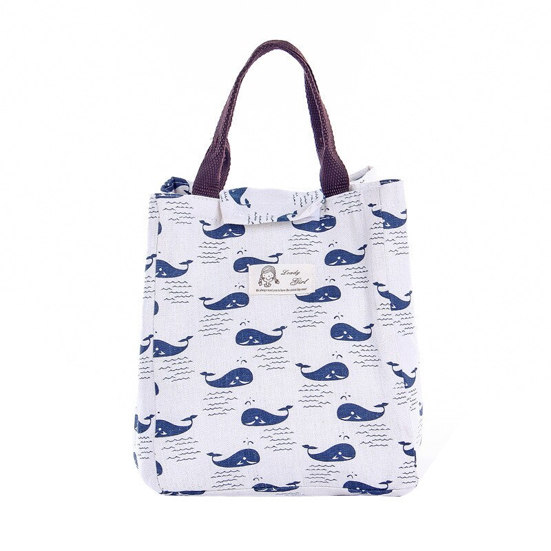 Sac de pique-nique de bande dessinée sac à déjeuner isotherme Bento alimentaire poche de pique-nique déjeuner en plein air conteneur toile sacs de maman pour les femmes enfants