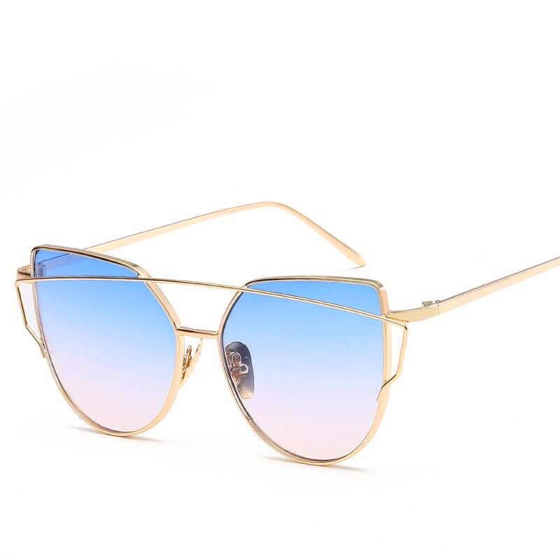 Metal Cat-Eye Sunglasses, Ladies Colorful Sunglasses