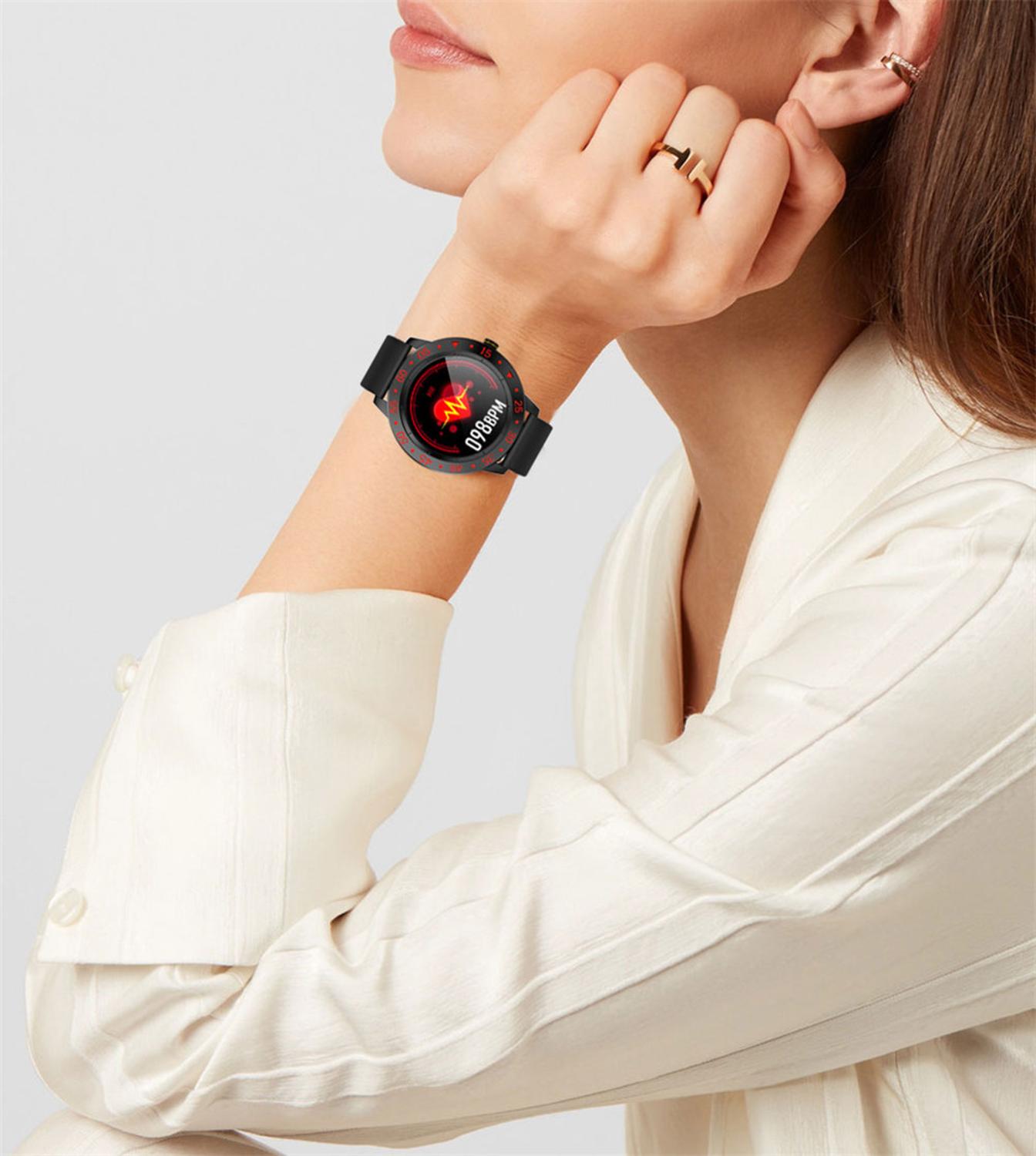 neue Clever Uhr Bluetooth Armbanduhr Anruf Nachricht Benachrichtigung Sport Band Schlaf Herz Bewertung Blutdruck Monitor