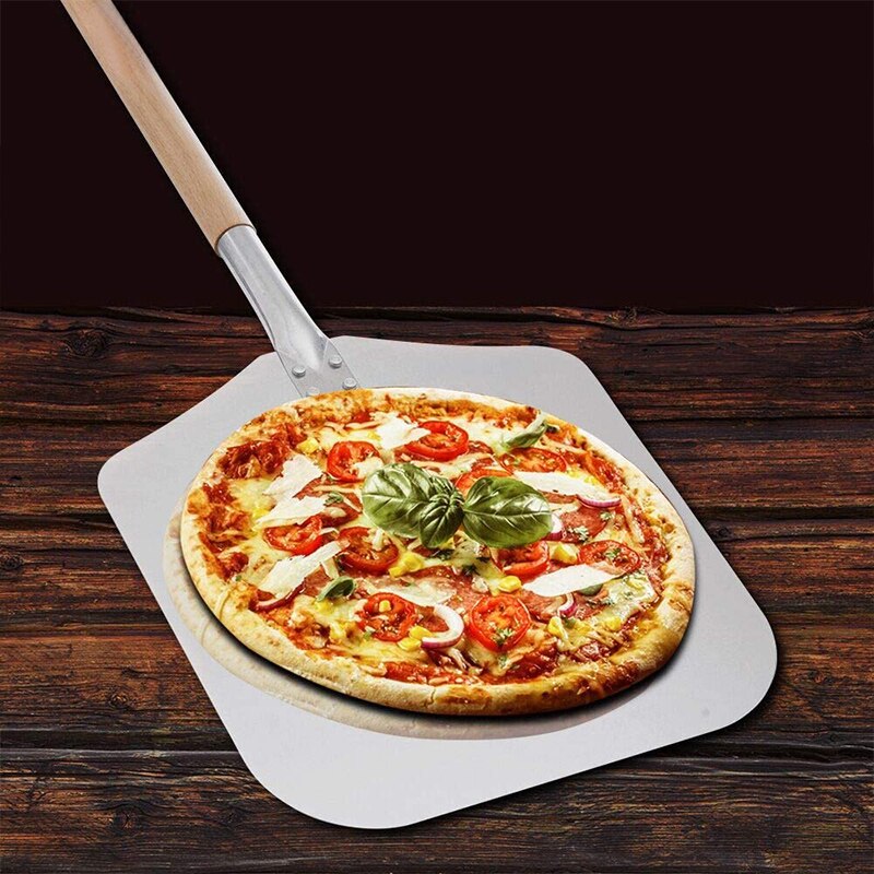 127cm Detachable Long Handle Pizza Shovel Paddle Aluminum Spade for Oven Grill Homemade Bread Pastry Peels Kitchen Baking Tools