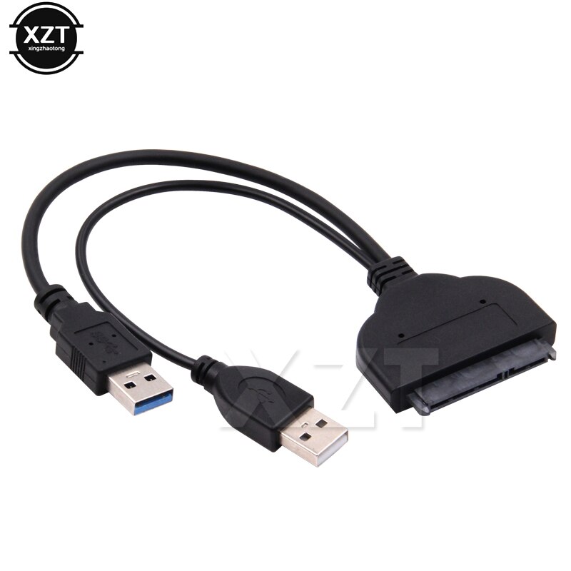 Voor 2.5 Inch Hdd/Ssd Harde Schijf Laptop Met Extra Power USB3.0 Naar Sata Hoge Snelheid Adapter Kabel 22 pin
