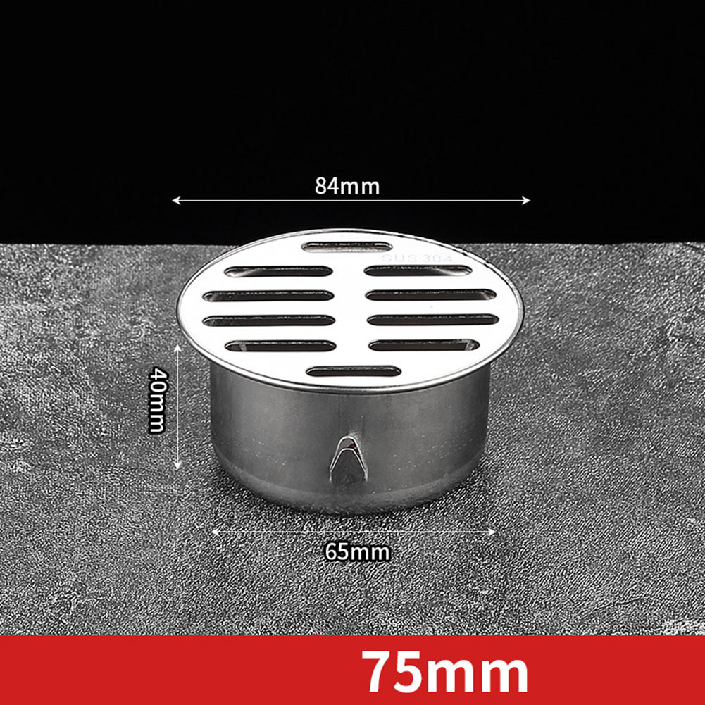 50-200MM Floor Drain Balcony Floor Drain Stainless Steel Large Displacement Drainage Outdoor Roof Anti-Blocking Floor Strainer: Red