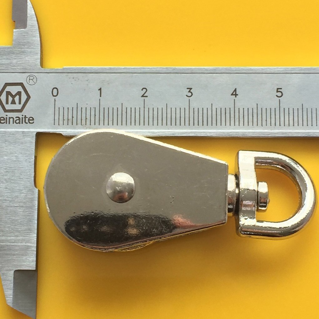 58mm Zinc Alloy Pulley Groove Swivel Single Pulley Sheave Rigging Metal Lift Hoist Rope Hanging Lifting Wheel