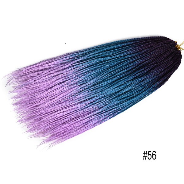 Tresses synthétiques au Crochet ombré 22 brins, tresses longues arc-en-ciel pour tresses africaines: P1b / 27