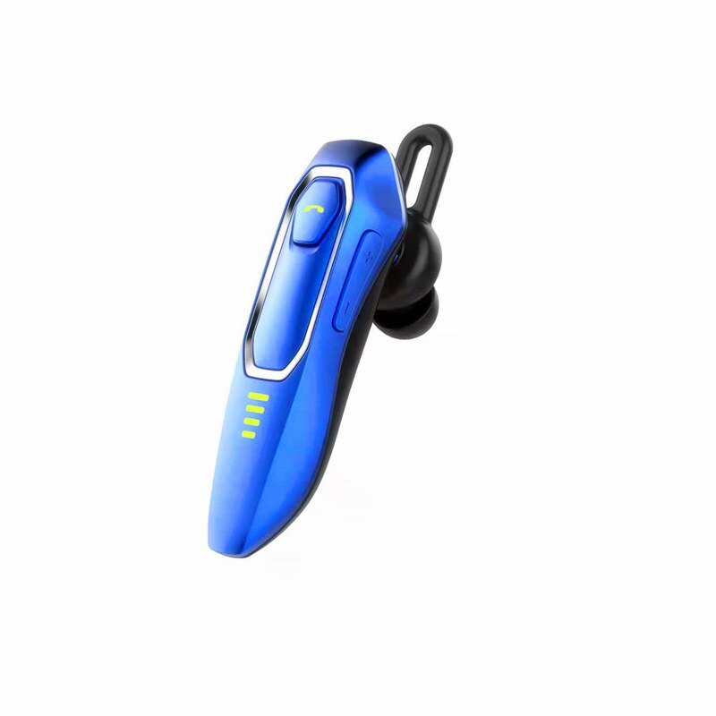 Bluetooth Oortelefoon Met Microfoon IPX7 Waterdichte Oordopjes Snelle Opladen 30 Uur Muziek Spelen Volumeregeling Batterij Display: Blauw