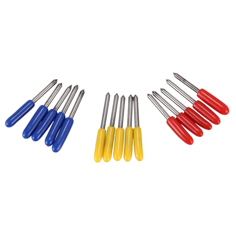 16Pc 30/45/60 Degrees Mimaki Cricut Cutting Plotter Vinyl Cutter Blades+ Mimaki Blade Holder