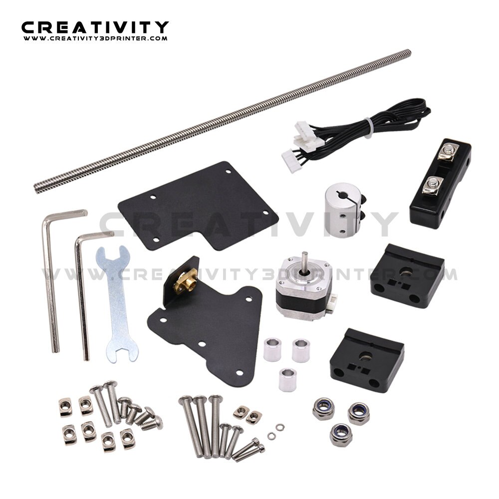 Ender 3 Dual Z-axis Upgrade Kit with Lead Screw and Stepper Motor MK8 Nozzle for Ender 3 pro Ender 3V2 3D Printer All Metal kit