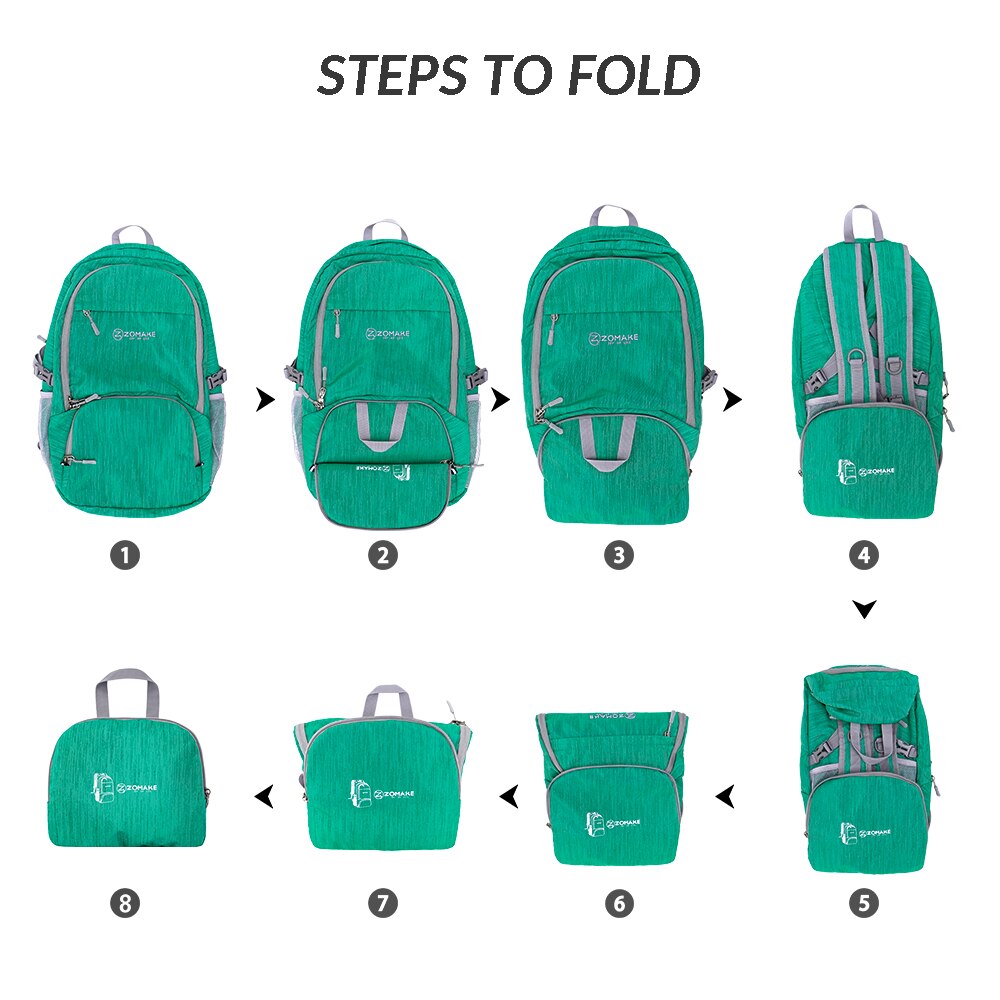 40l Folding Hiking Backpack Waterproof Men Rucksack mountaineering Laptop Travel Backpack Weekender Ultralight Backpack Camping