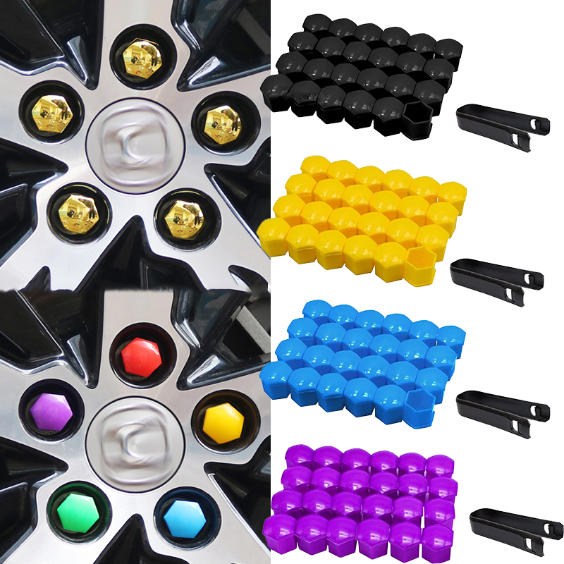 20 pezzi tappi per dadi ruota per auto copertura di protezione bulloni ruota tappi antiruggine mozzo per pneumatici auto vite dado bullone copertura decorazione esterna auto