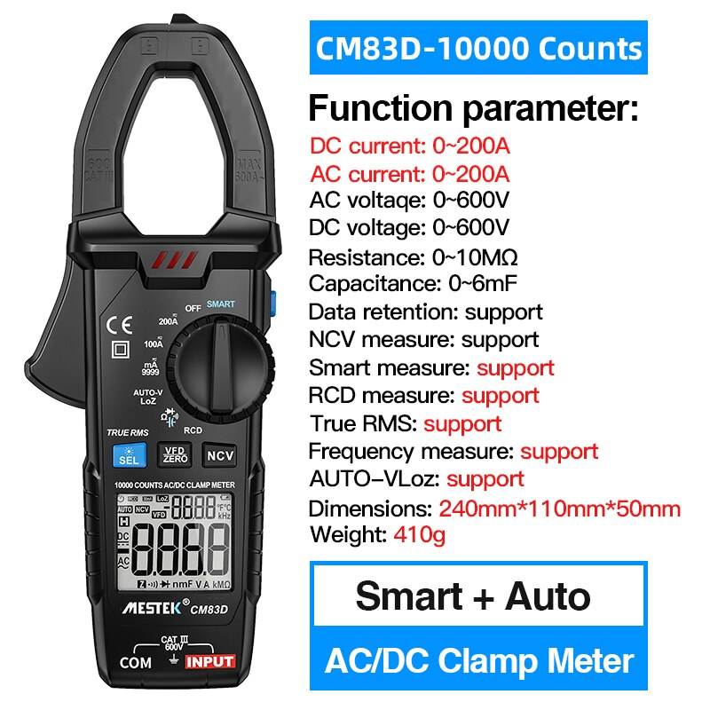 DVM892N: Digitale multimeter, geschikt voor het meten van AC/DC-stroom, AC/DC-spanning, weerstand, batterijspanning, temperatuur, inclusief meetsnoeren – – Wholesaler and developer of electronics